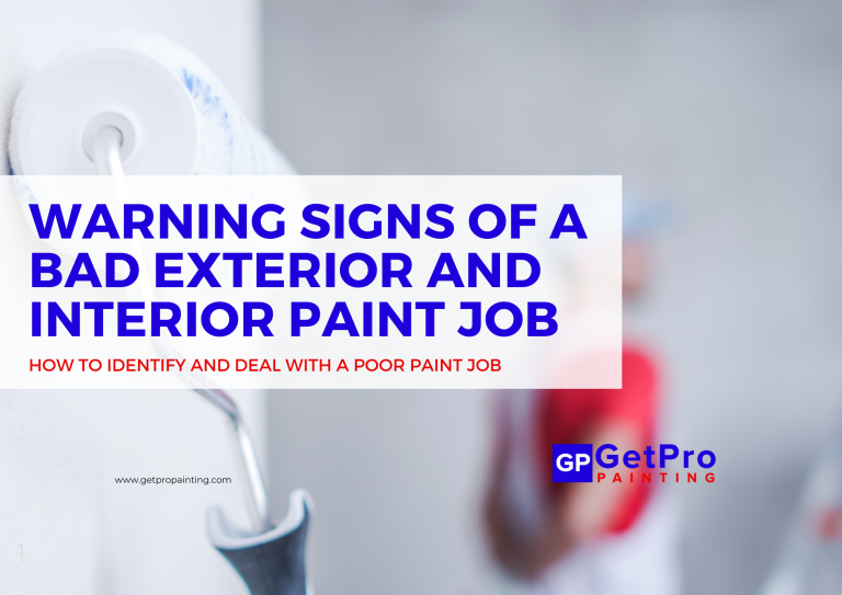 Warning Signs of a Bad Exterior and Interior Painting service