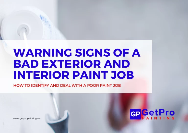 Warning Signs Of A Bad Exterior And Interior Paint Job