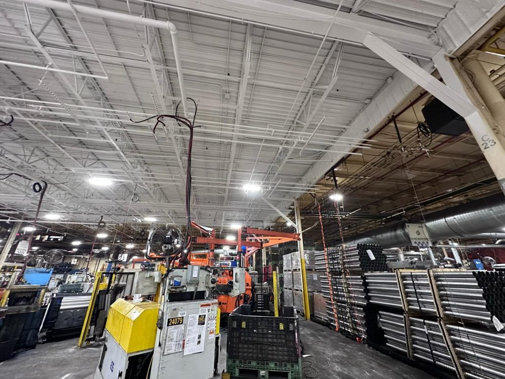 Industrial interior painting work