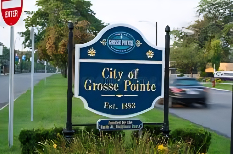 grosse pointe sign board