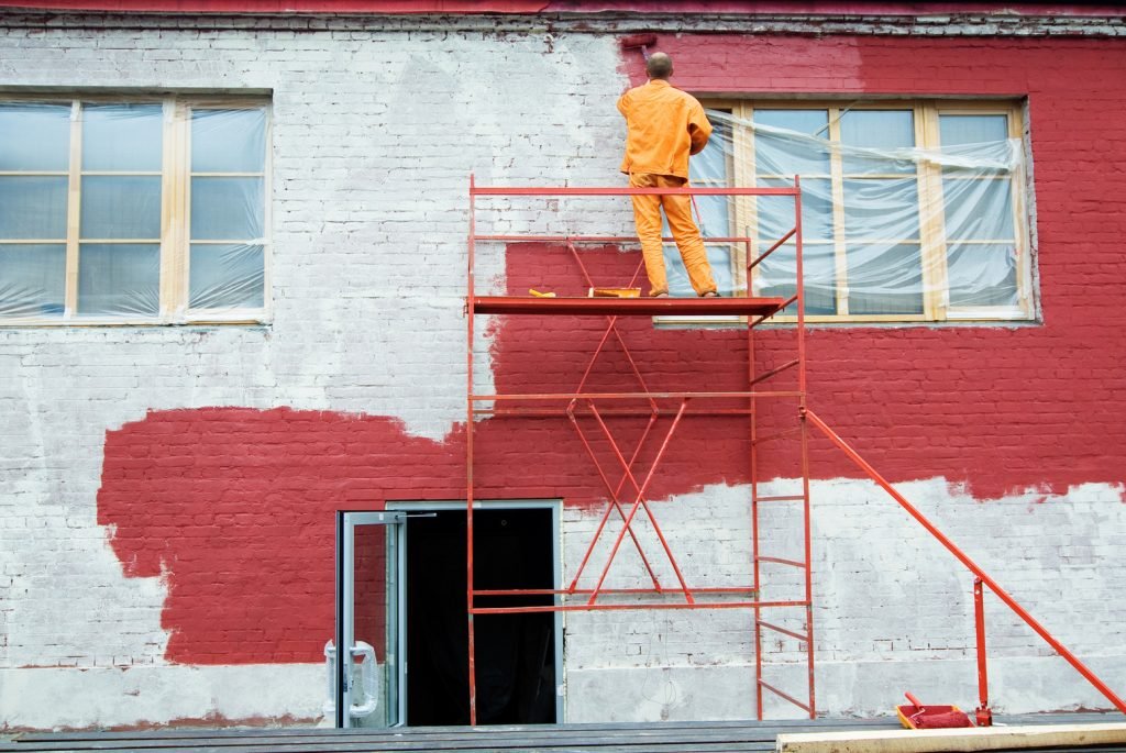 industrial exterior wall painting