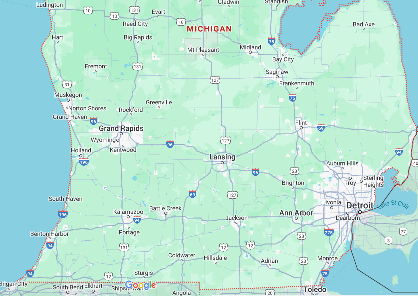 Michigan map
