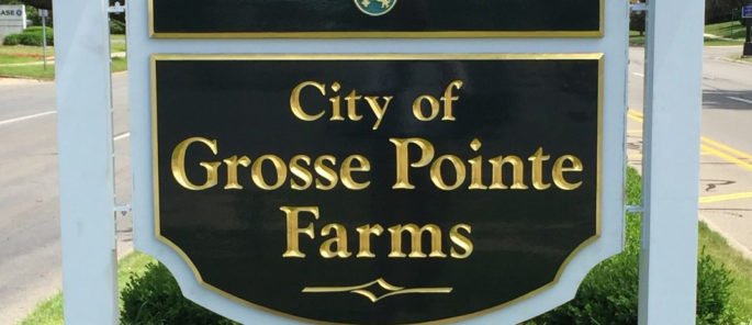 grosse pointe farms sign board