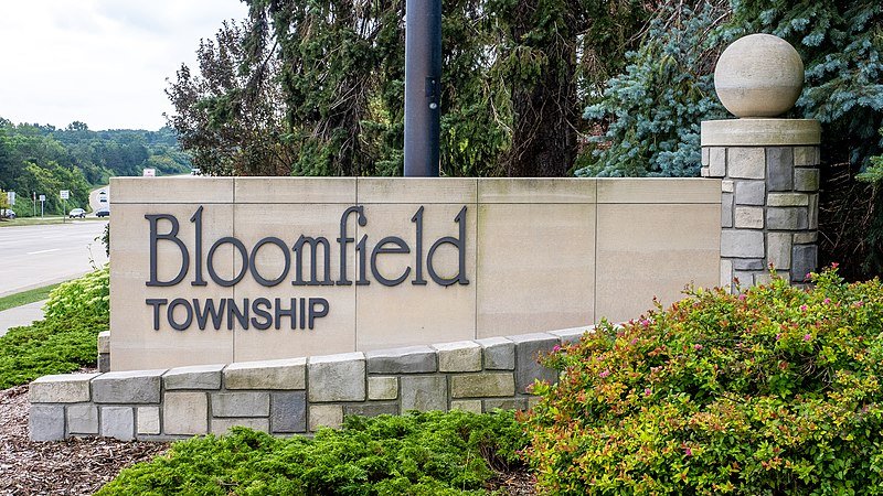 Bloomfield Township City Sign