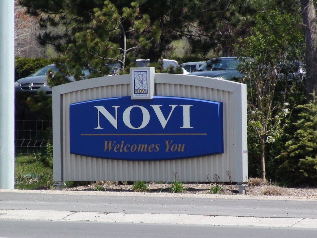 Novi city Sign