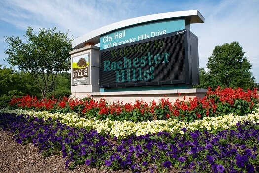 Rochester Hills City Sign