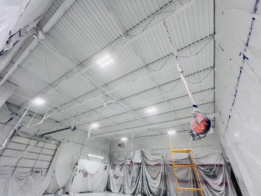 Commercial Ceiling Painted with Dryfall
