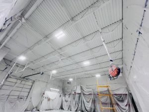Commercial Ceiling Painted with Dryfall