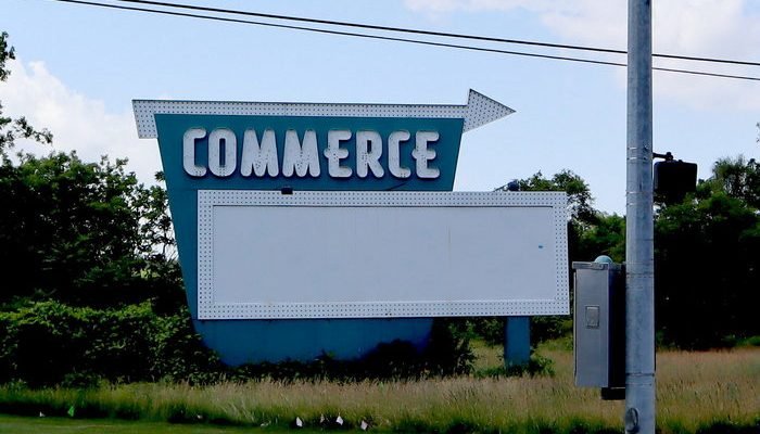 Commerce city sign