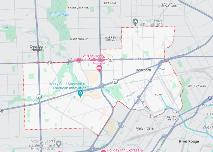 dearborn map
