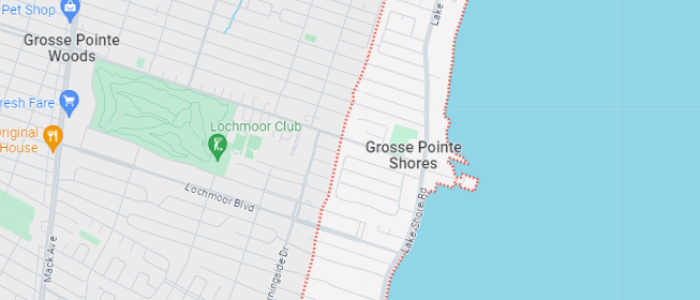 grosse pointe shores map